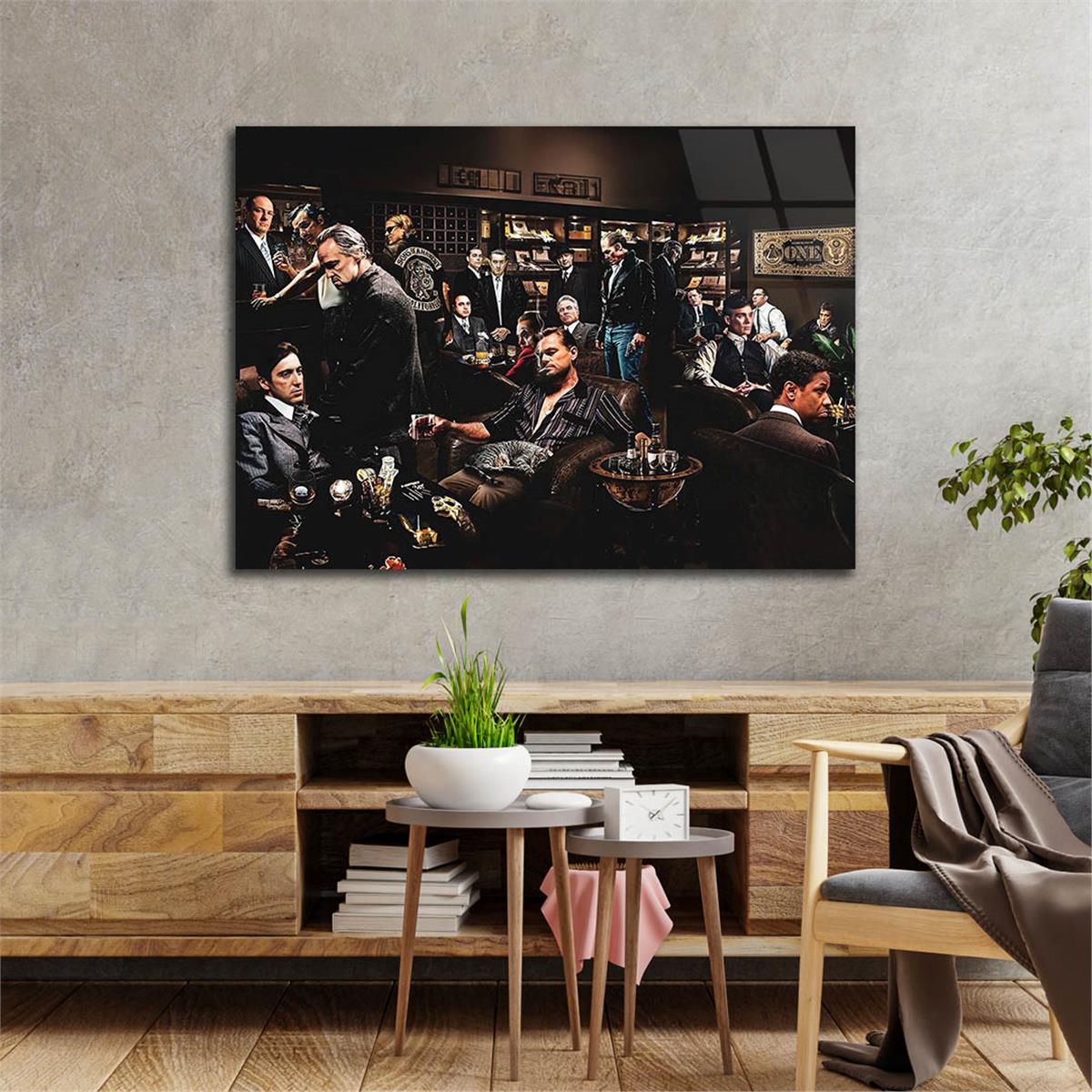 Horizontal Art-Themed Tempered Glass Wall Art 389