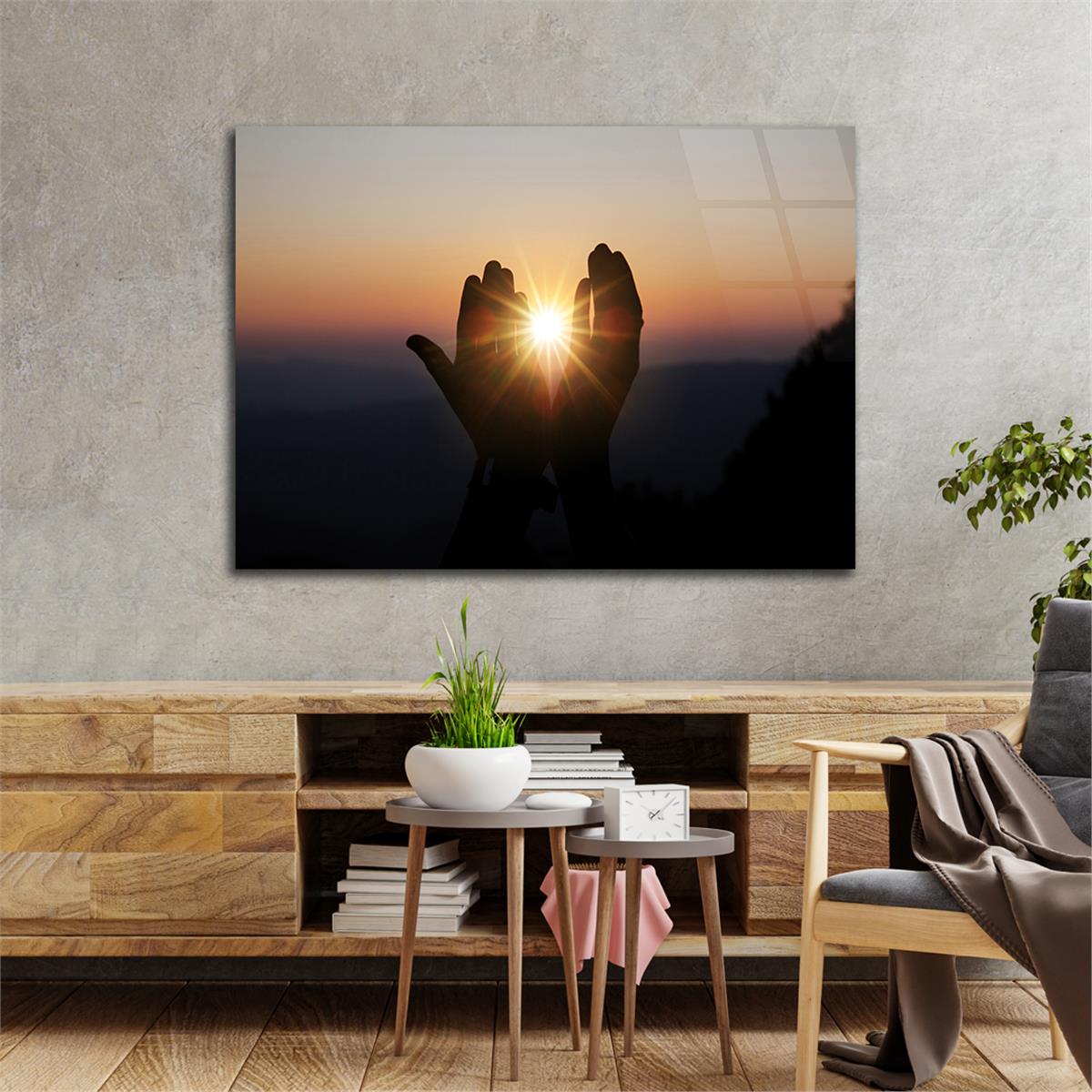 Tempered Glasss Wall Arts Religious-Themed