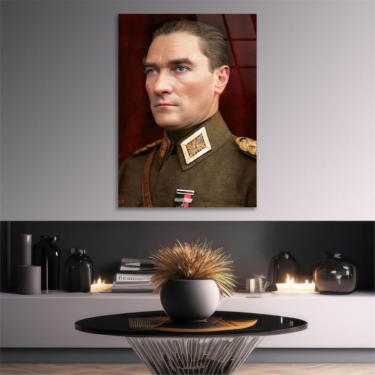 Dikey VatanTemalı Cam Tablo 199