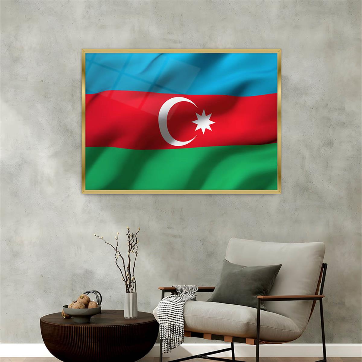 Aluminum-Framed National-Themed Tempered Glass Wall Art 029