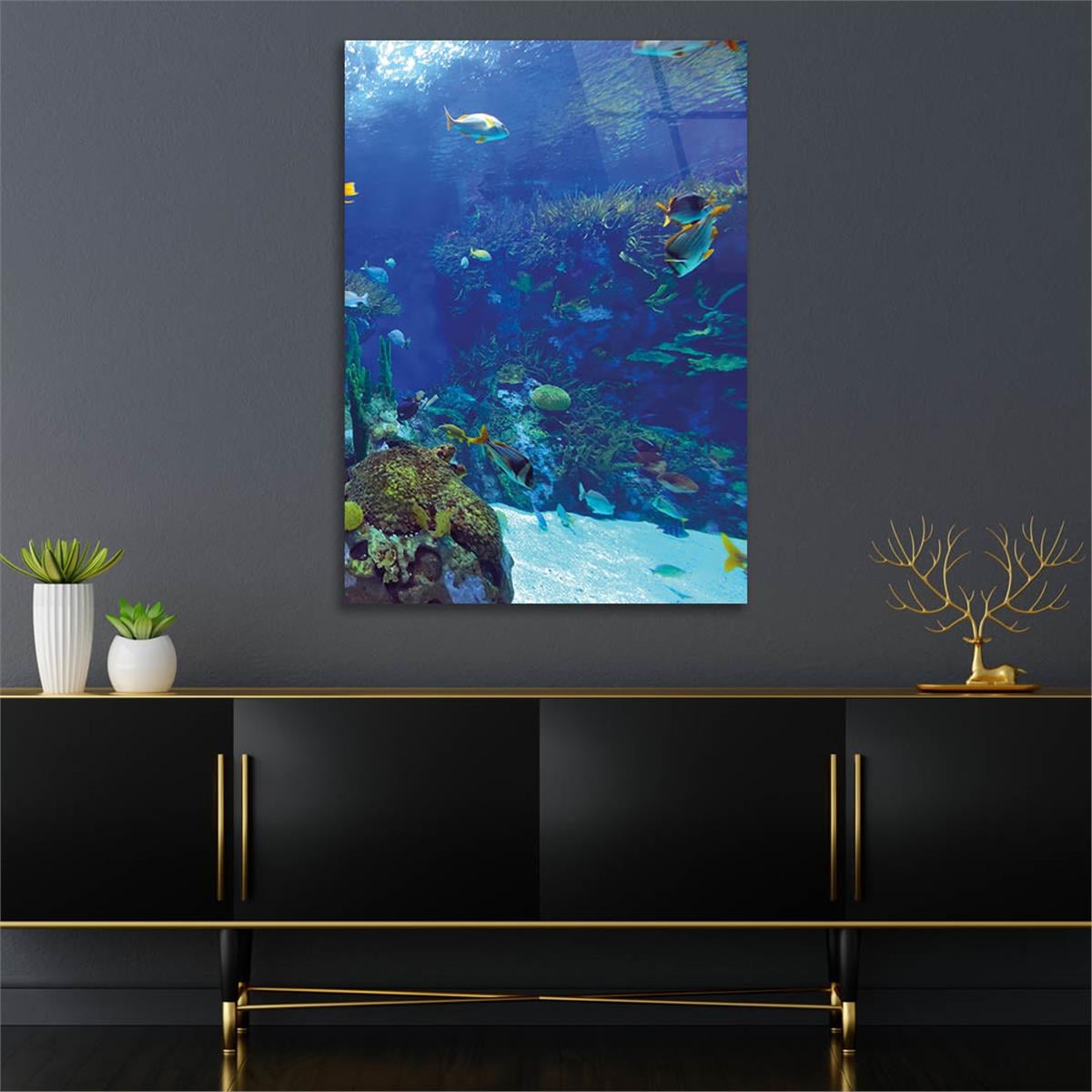 Tempered Glasss Wall Arts Natured-Themed