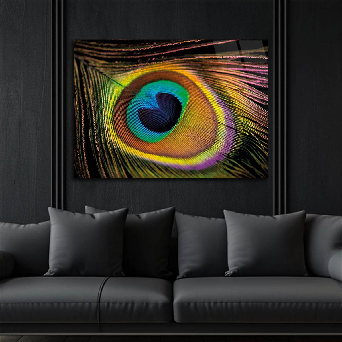 Horizontal Art-Themed Tempered Glass Wall Art 249