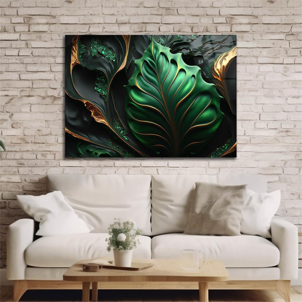 Horizontal Art-Themed Tempered Glass Wall Art 437