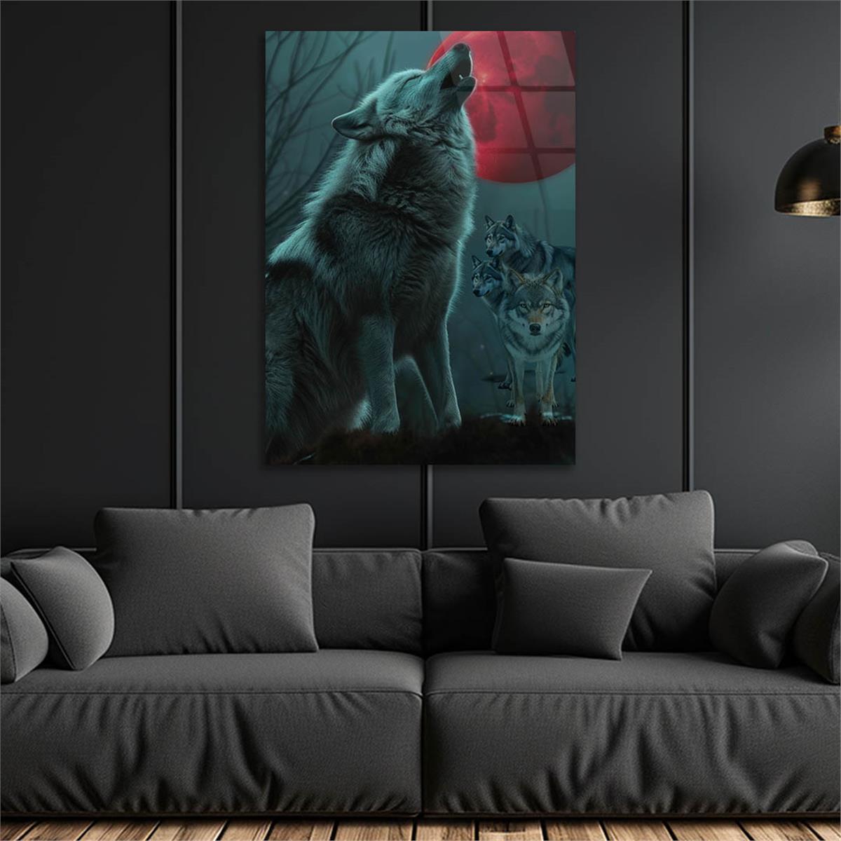 Dikey VatanTemalı Cam Tablo 211