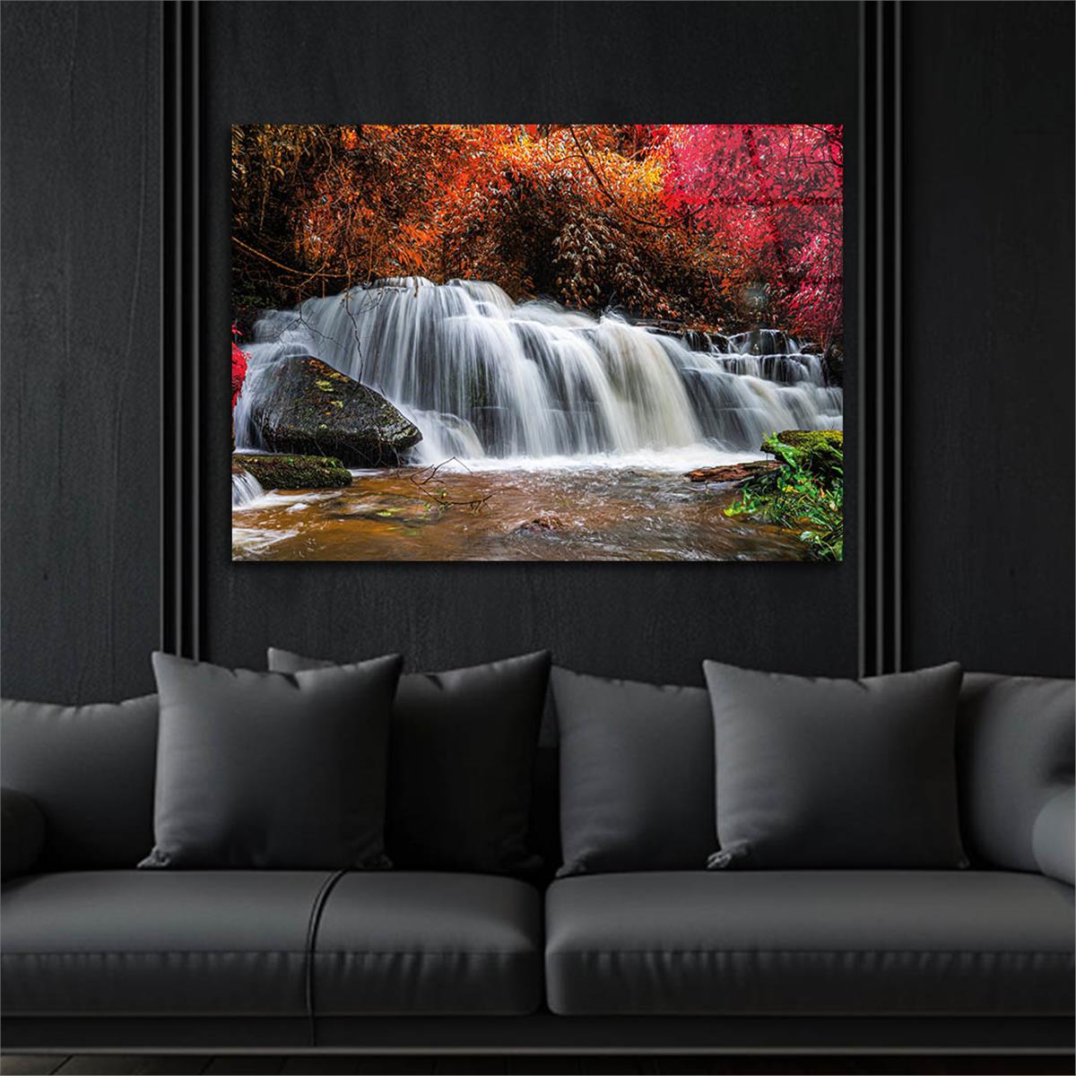 Horizontal Natured-Themed Tempered Glass Wall Art 284