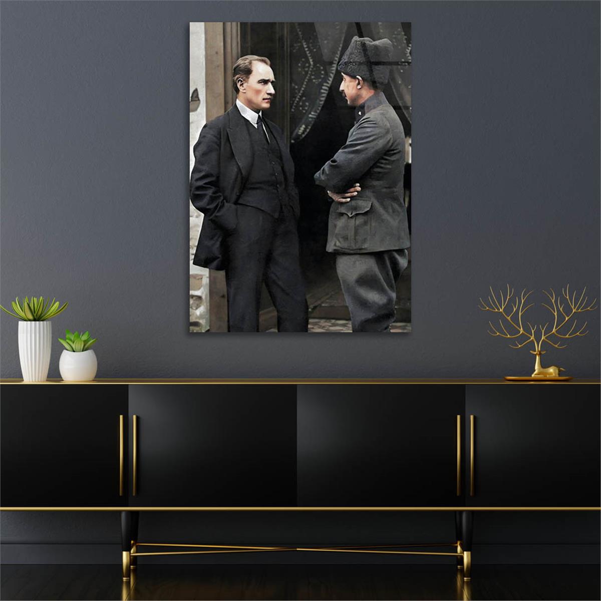 Dikey VatanTemalı Cam Tablo 221