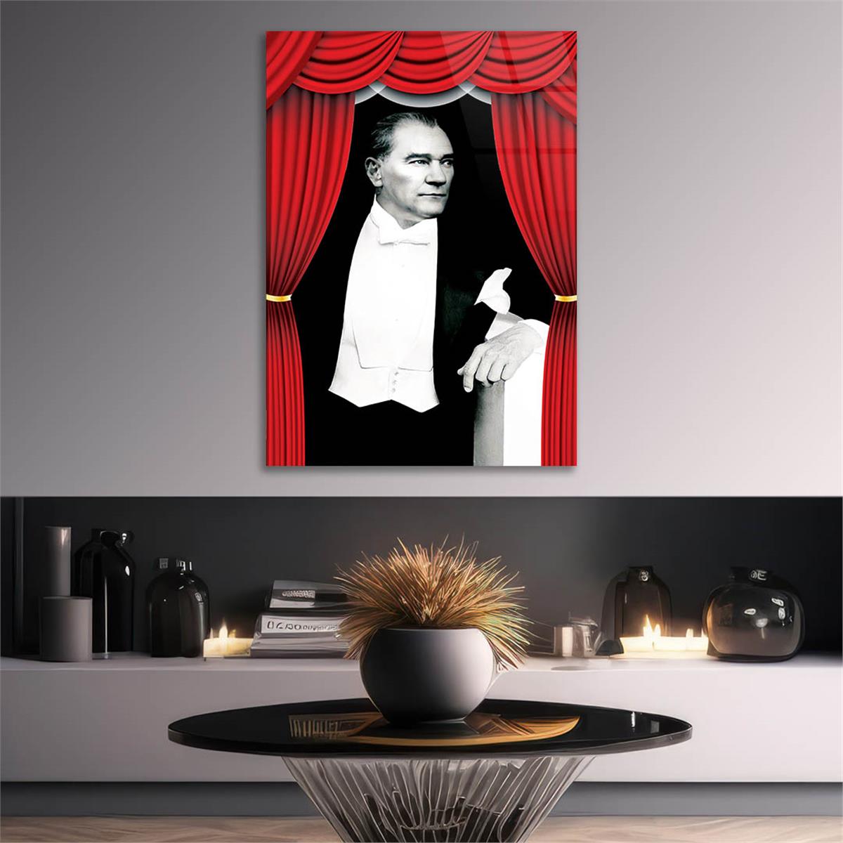 MUSTAFA KEMAL ATATÜRK Tempered Glasss Wall Art