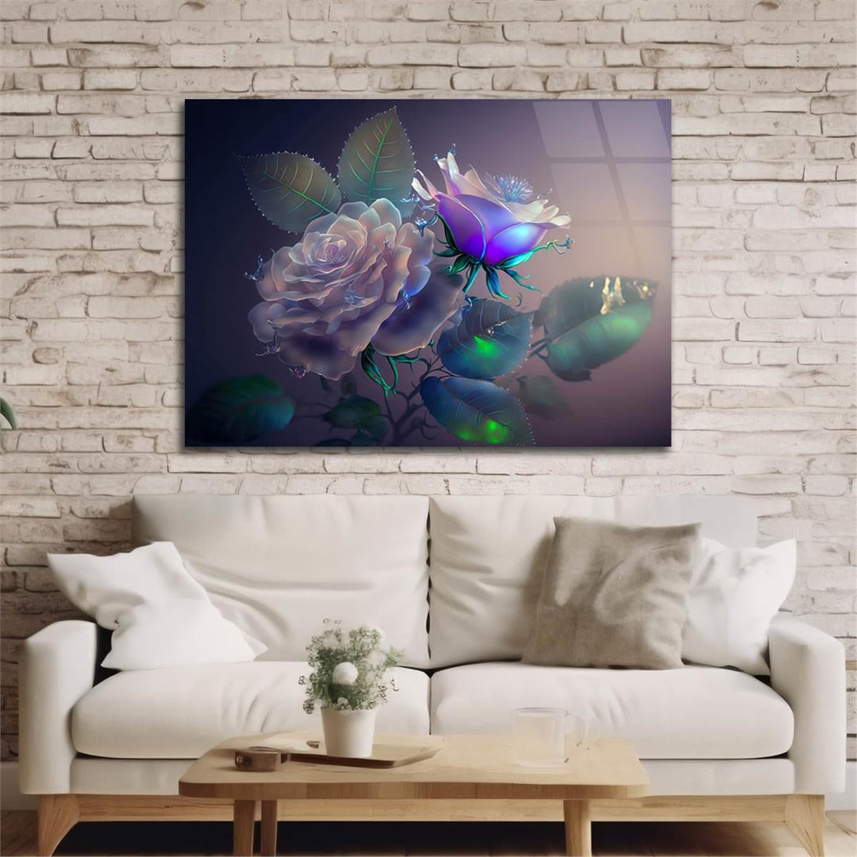 Horizontal Art-Themed Tempered Glass Wall Art 436