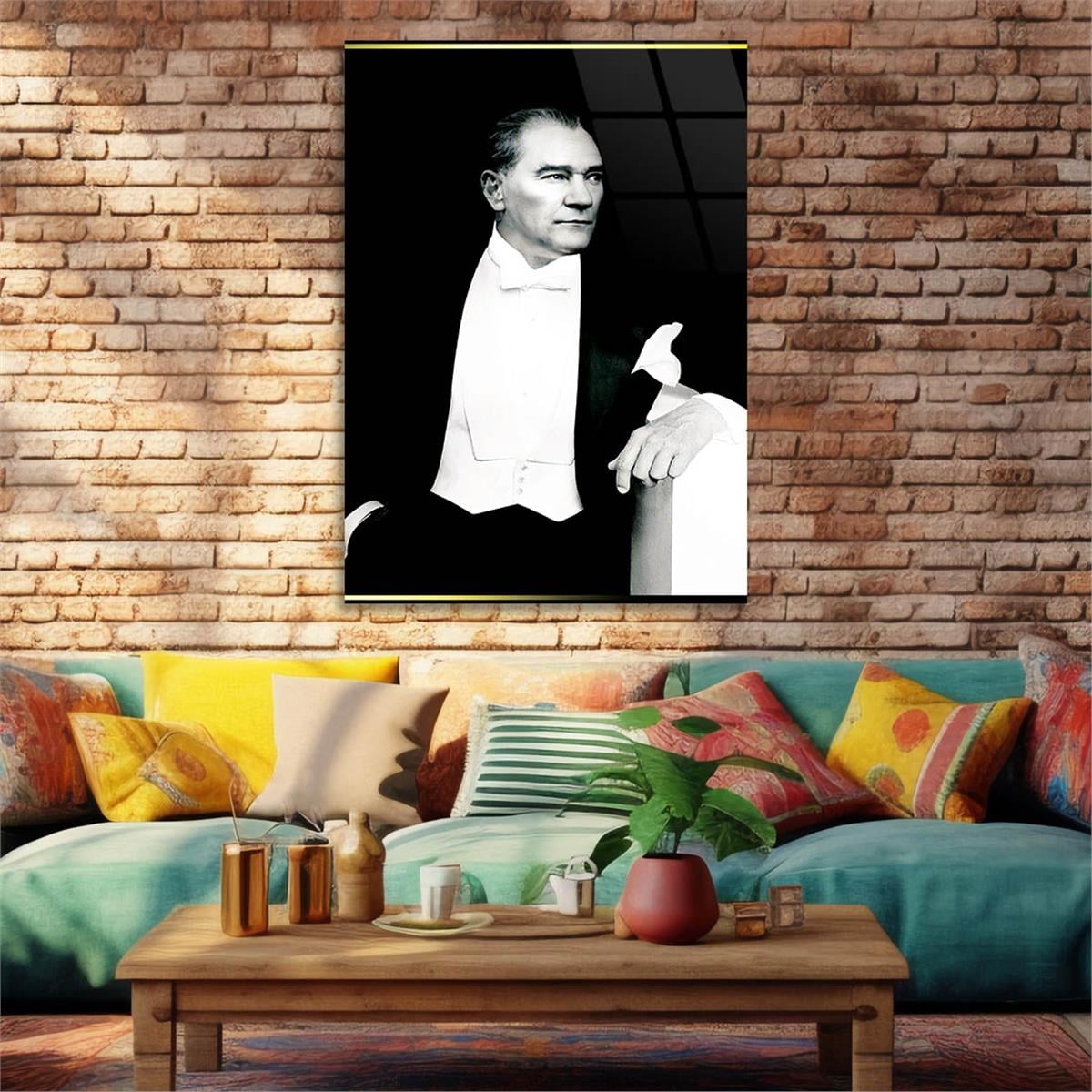 MUSTAFA KEMAL ATATÜRK Tempered Glasss Wall Art