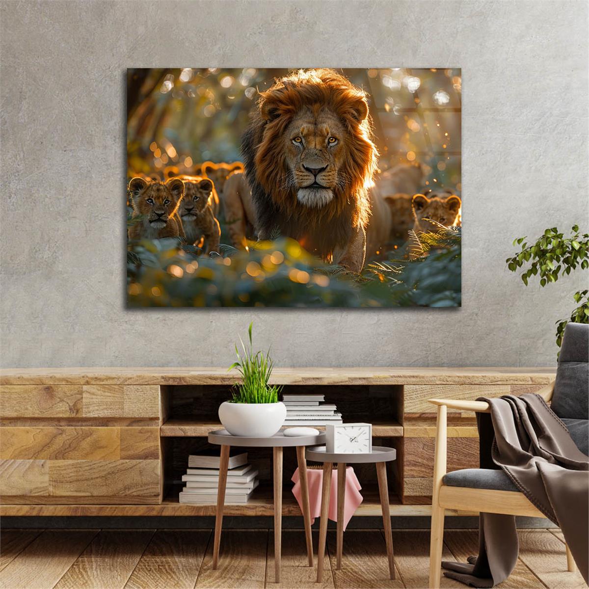 Yatay Doğa Temalı Cam Tablo 507