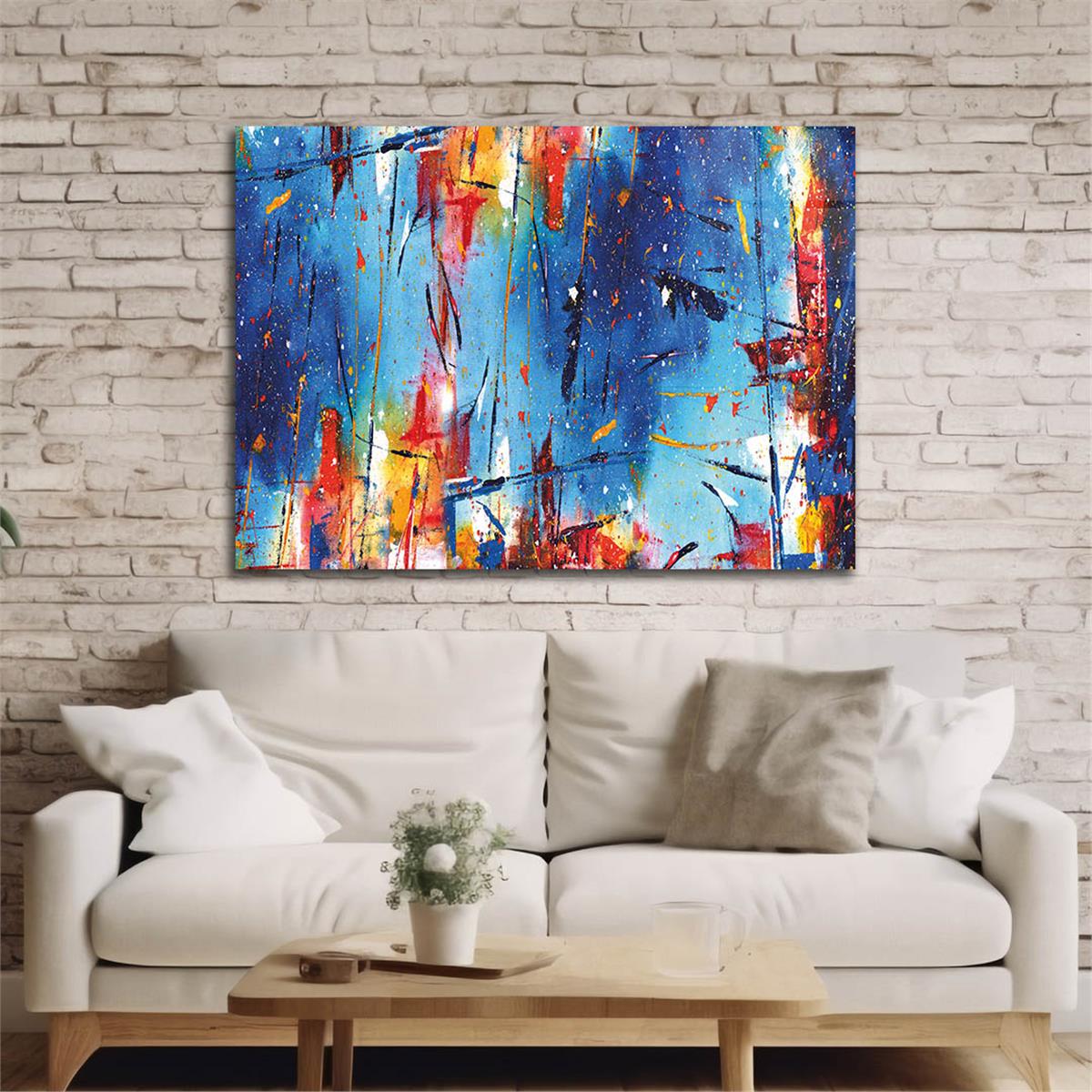 Horizontal Art-Themed Tempered Glass Wall Art 297