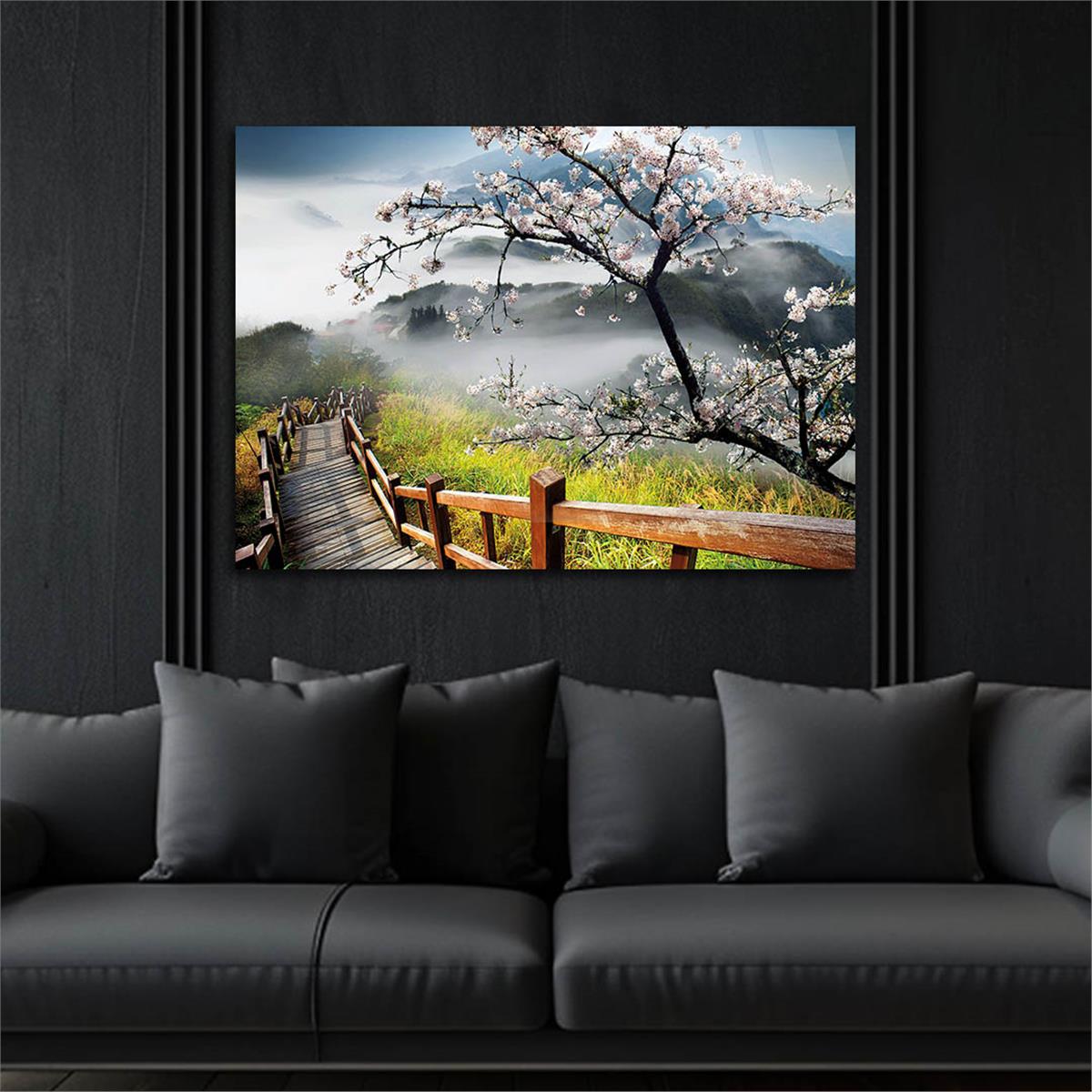 Tempered Glasss Wall Arts Natured-Themed