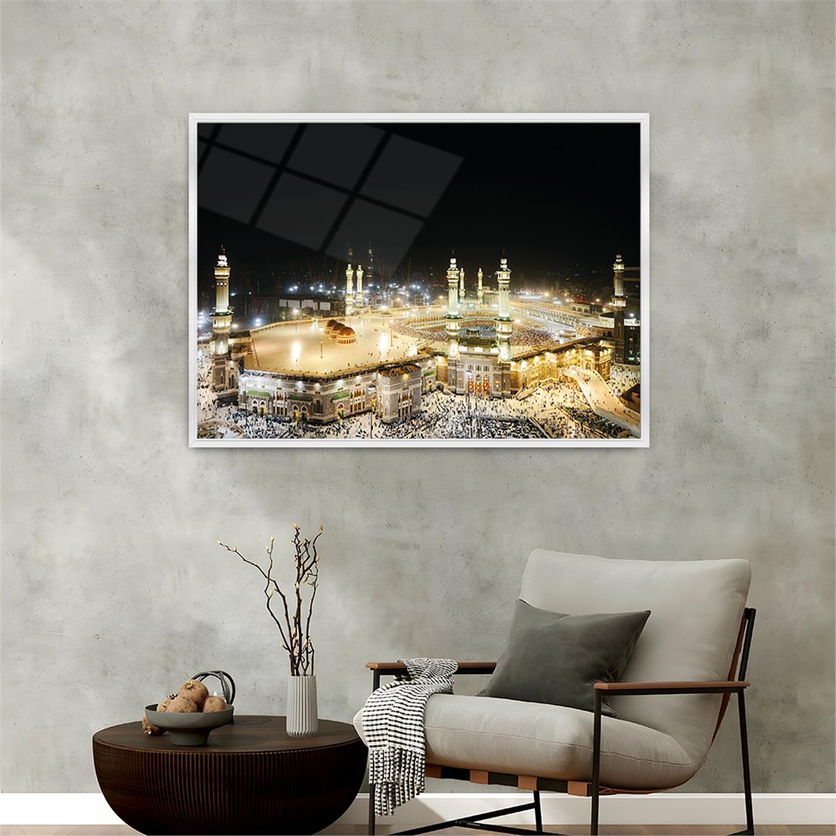 Aluminum-Framed Religious-Themed Tempered Glass Wall Art 067