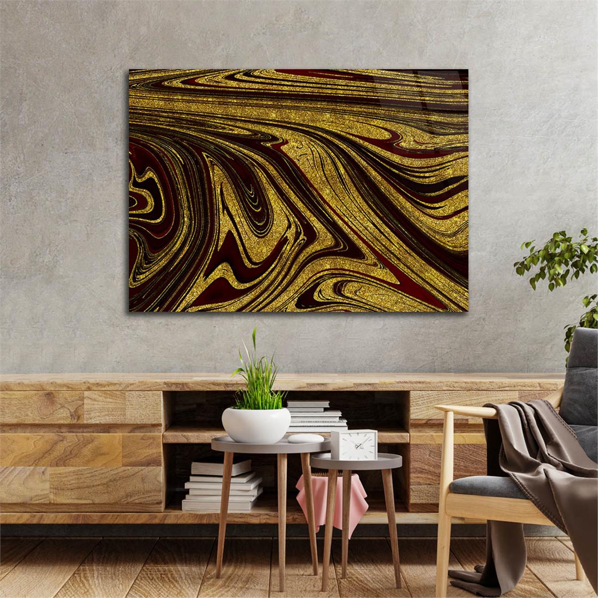 Horizontal Art-Themed Tempered Glass Wall Art 550
