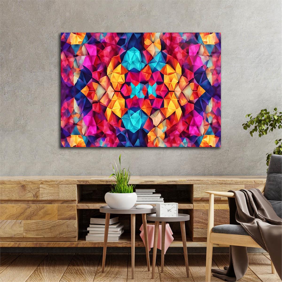 Horizontal Art-Themed Tempered Glass Wall Art 523