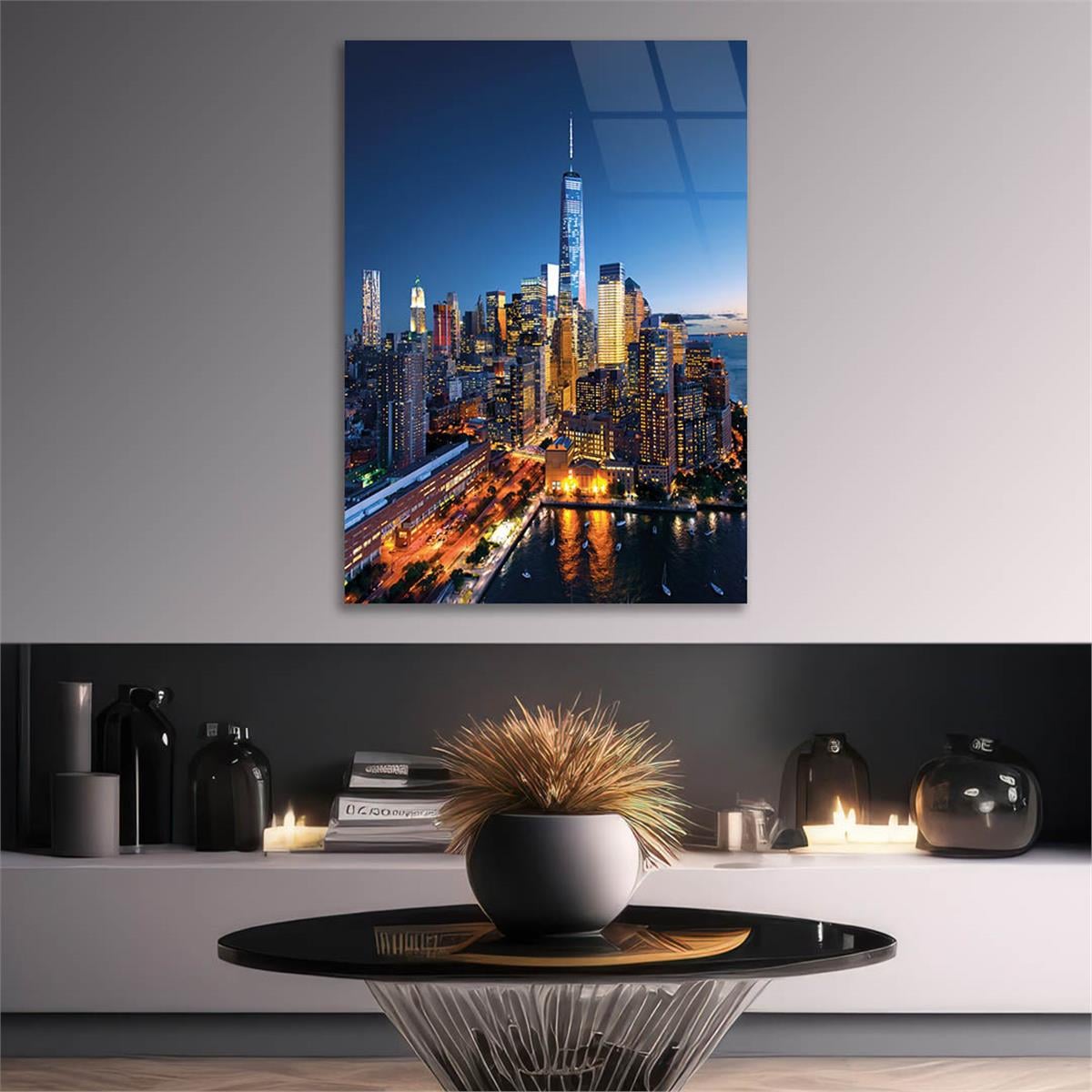 Tempered Glasss Wall Arts Natured-Themed