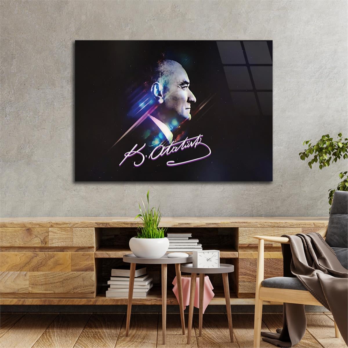 Horizontal National-Themed Tempered Glass Wall Art 79