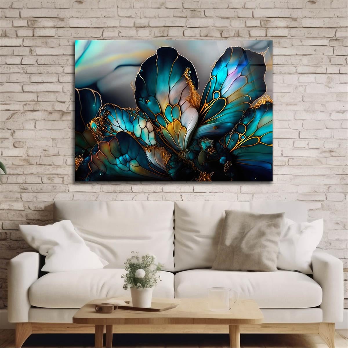 Horizontal Art-Themed Tempered Glass Wall Art 387