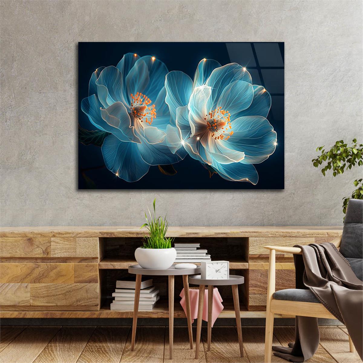 Horizontal Art-Themed Tempered Glass Wall Art 464