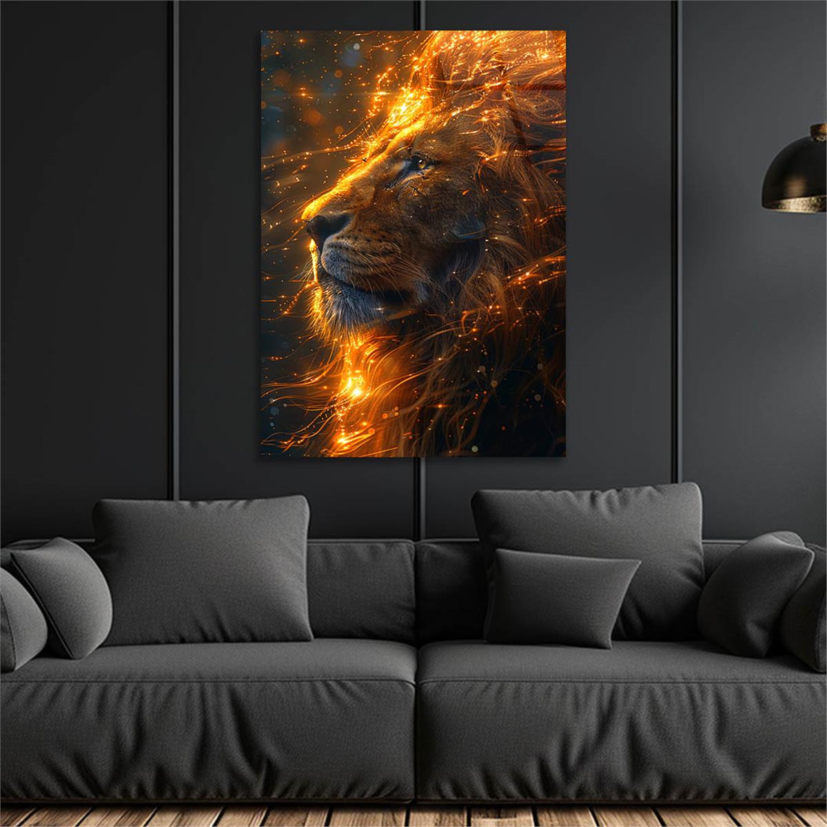 Dikey Doğa Temalı Cam Tablo 309