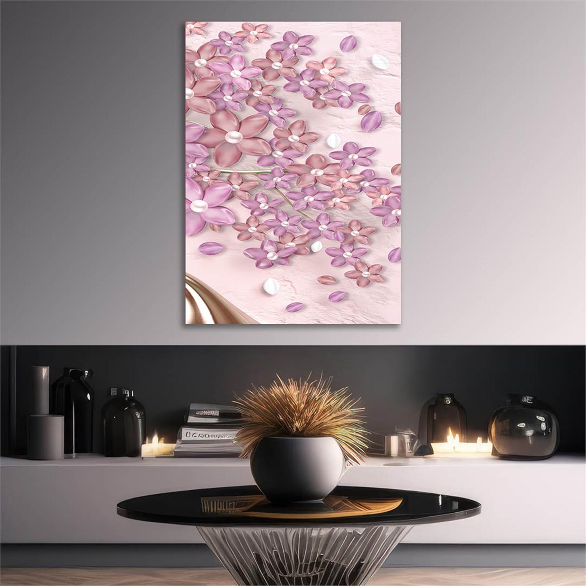 Vertical Tempered Glasss Wall Arts Art-Themed259