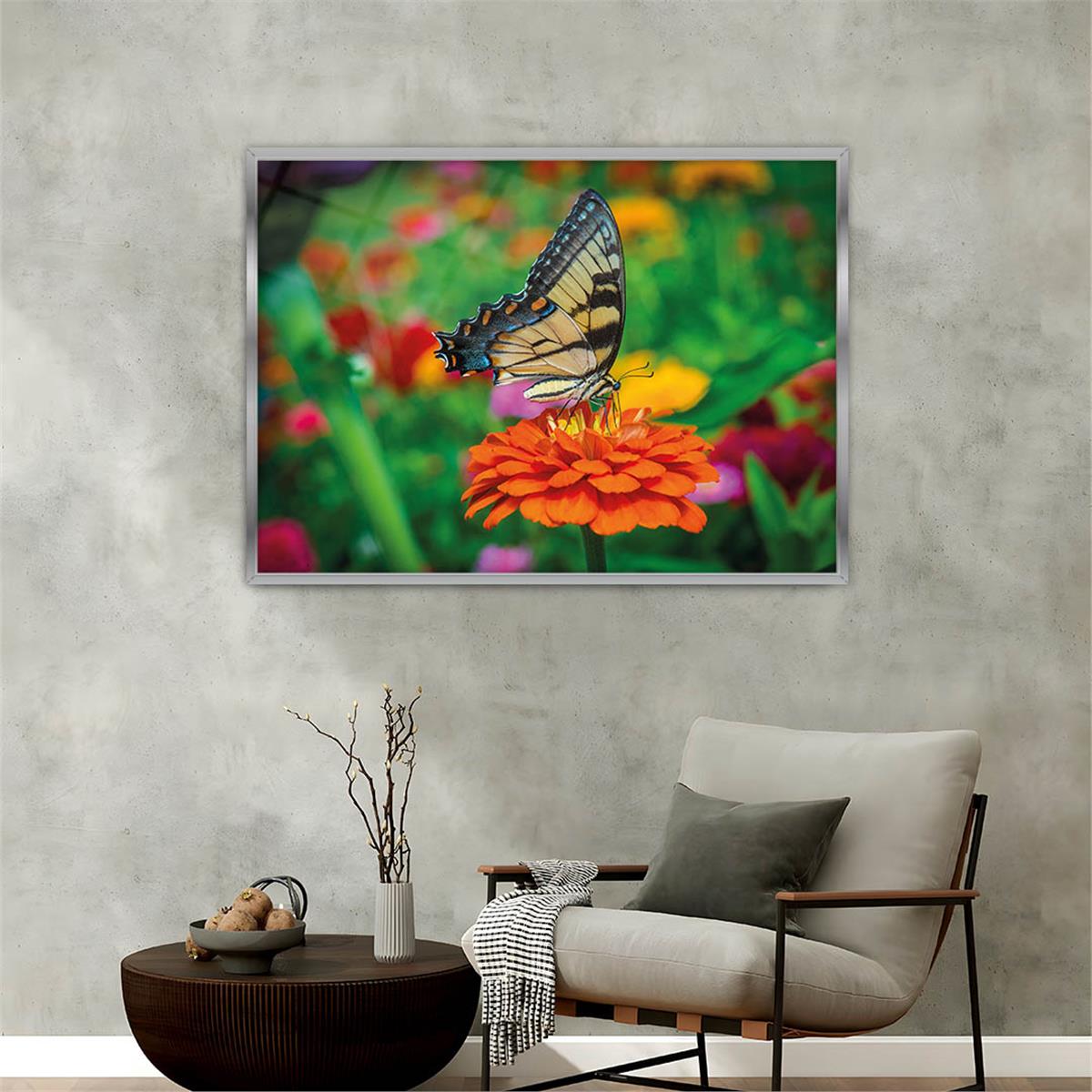 Aluminum-Framed Art-Themed Tempered Glass Wall Art 169