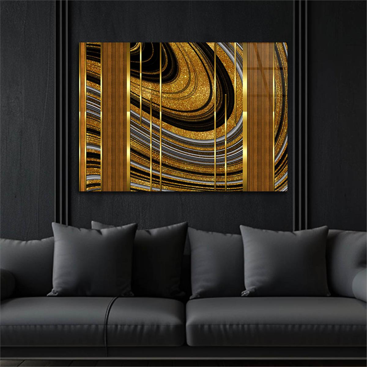 Horizontal Art-Themed Tempered Glass Wall Art 382