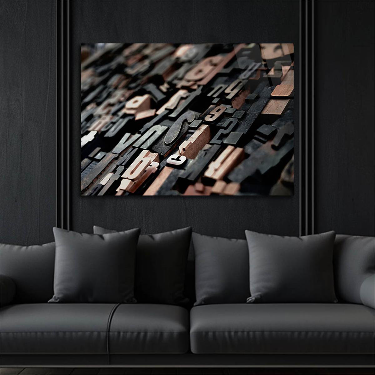 Horizontal Art-Themed Tempered Glass Wall Art 547