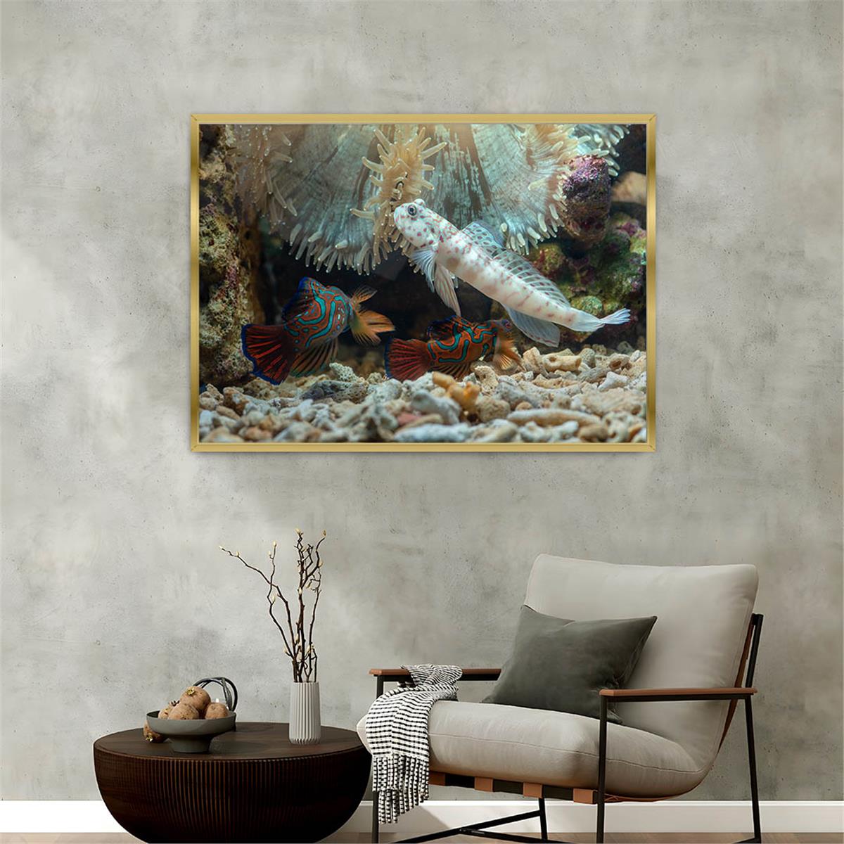 Alüminyum Çerçeveli Doğa Temalı Cam Tablo 059