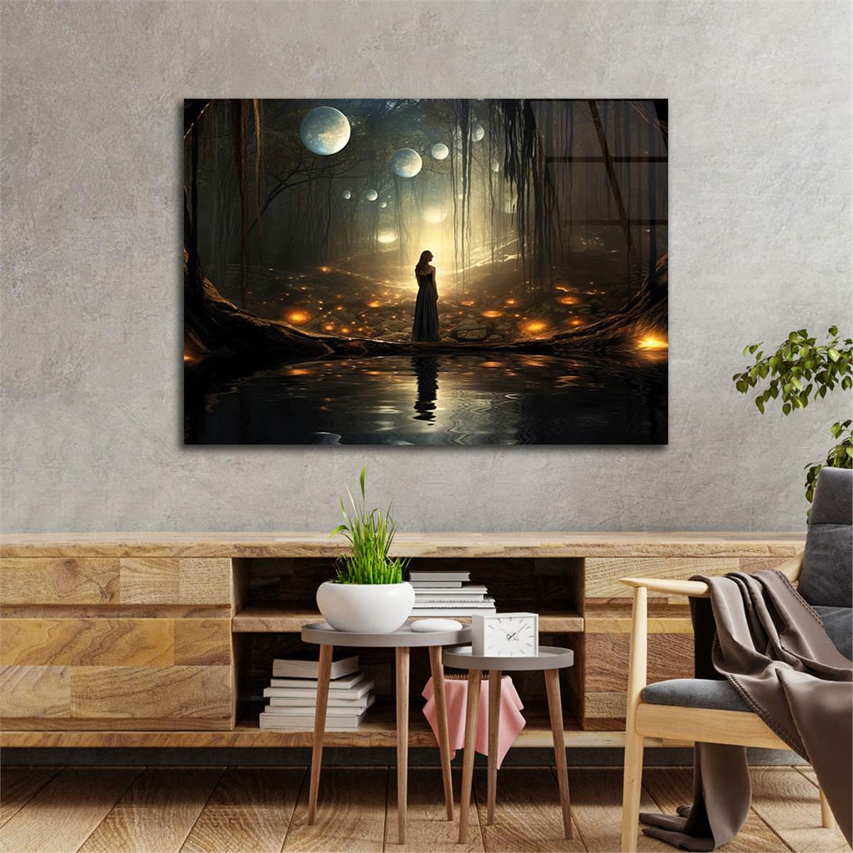 Horizontal Art-Themed Tempered Glass Wall Art 286