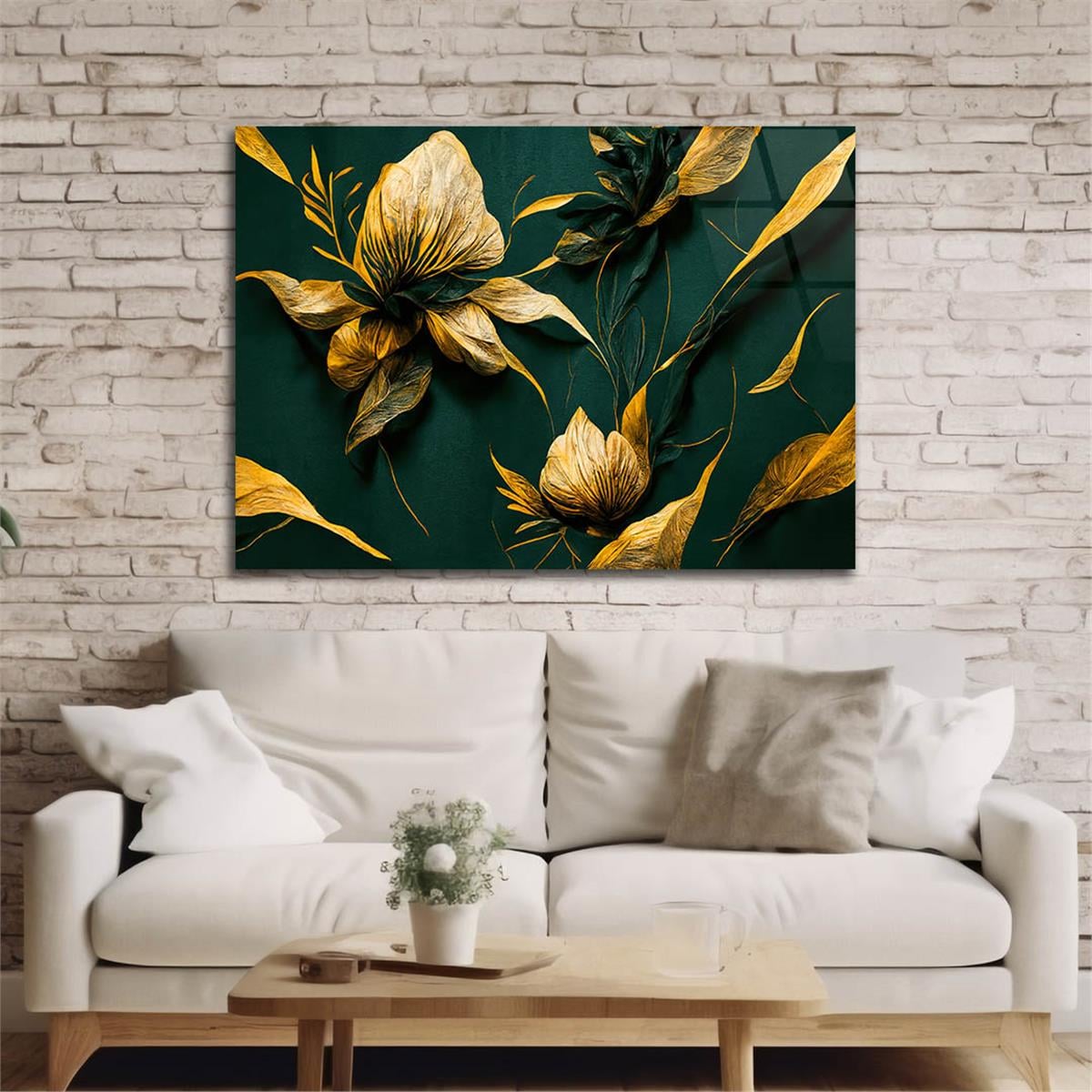 Horizontal Art-Themed Tempered Glass Wall Art 583