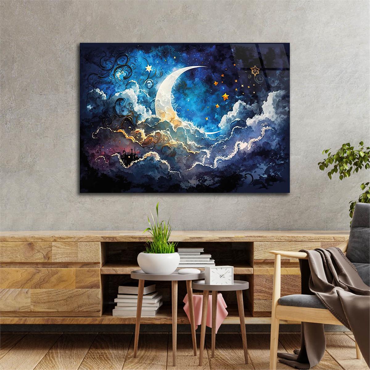 Horizontal Art-Themed Tempered Glass Wall Art 274