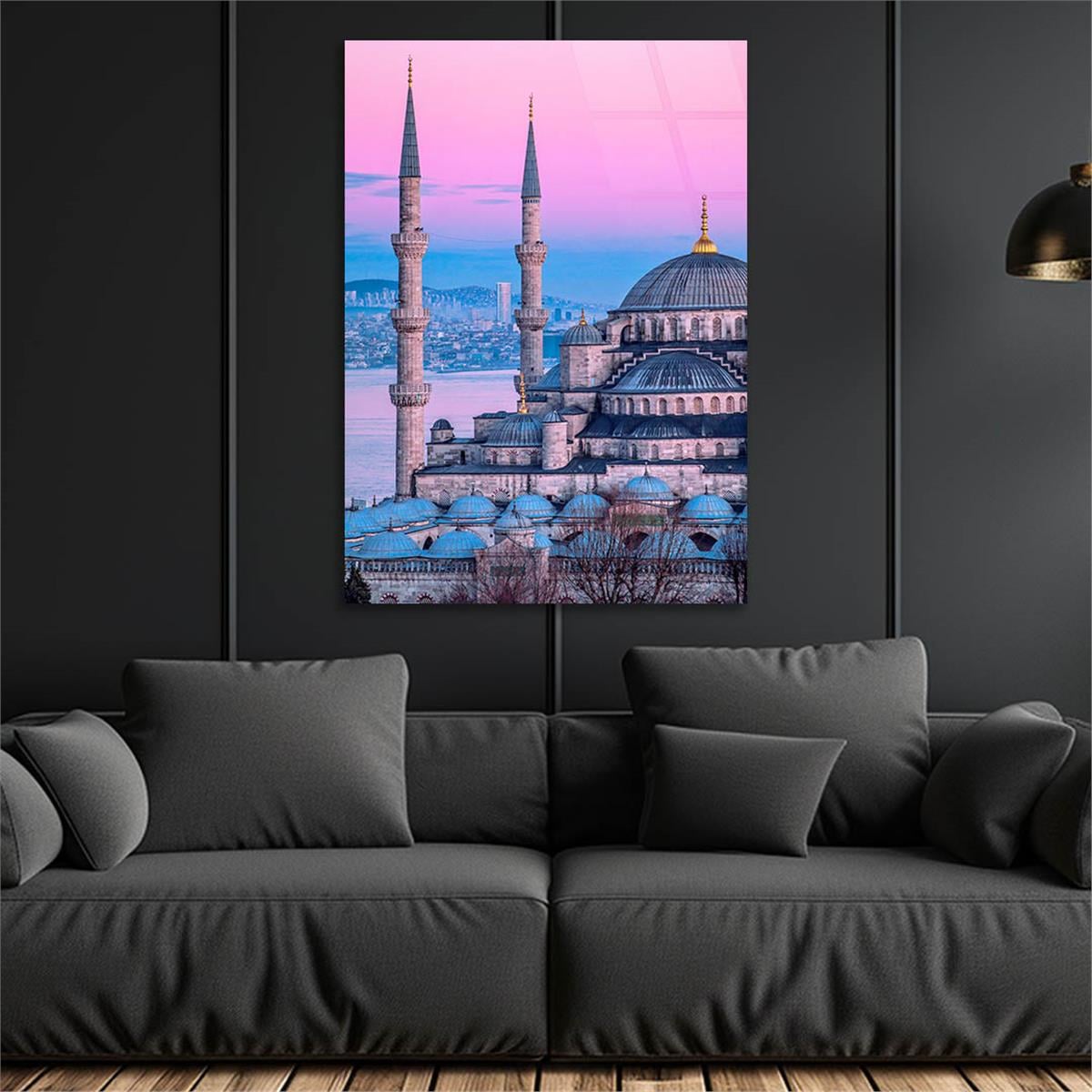 Dikey Dini Temalı Cam Tablo 261