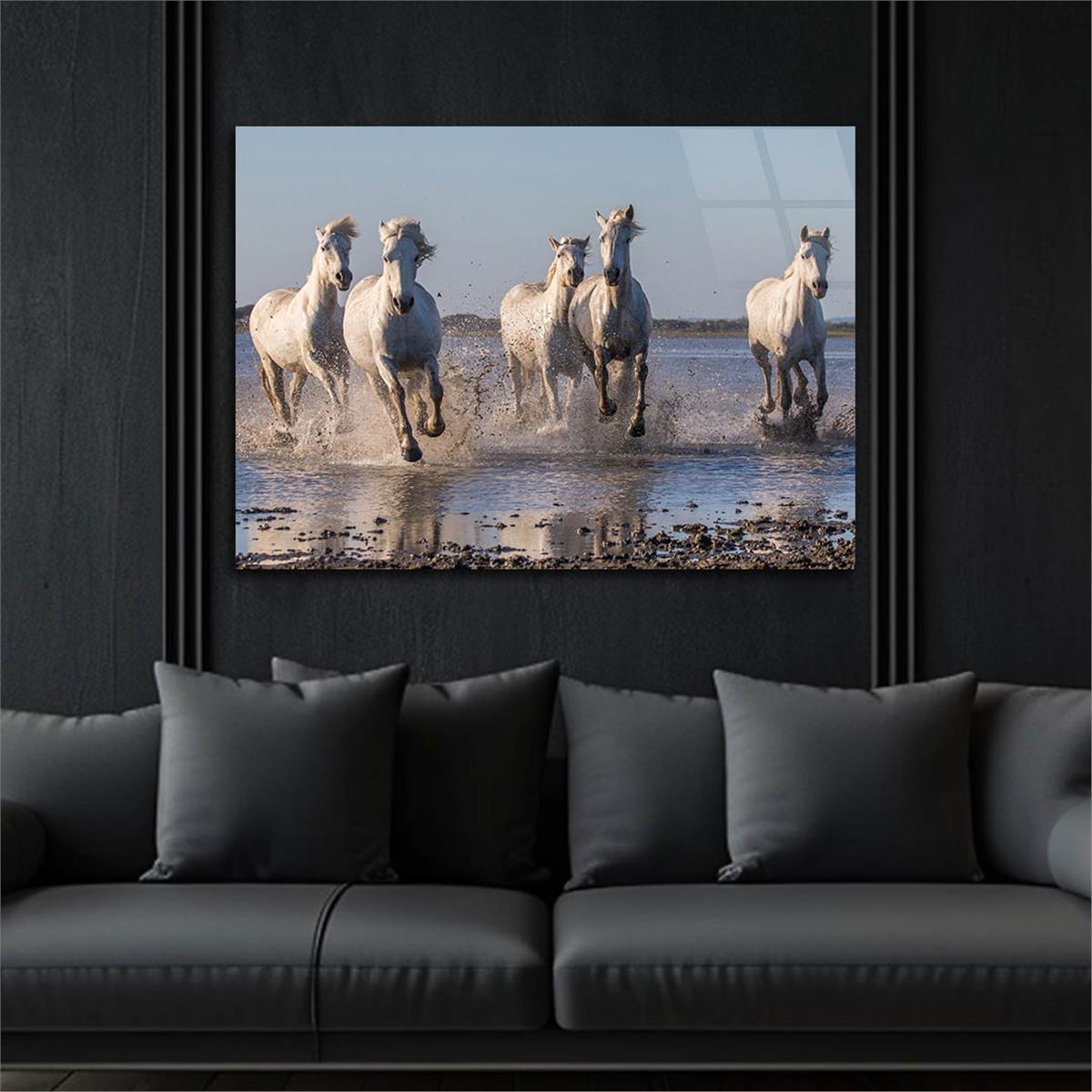 Horizontal Natured-Themed Tempered Glass Wall Art 263