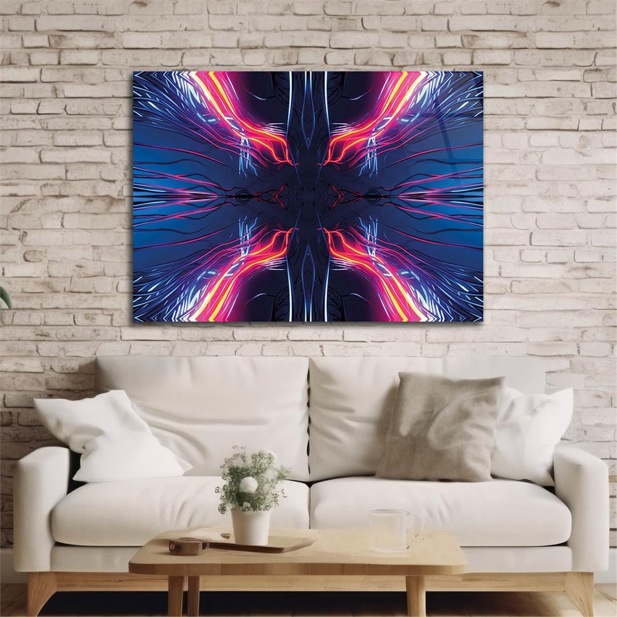 Horizontal Art-Themed Tempered Glass Wall Art 359