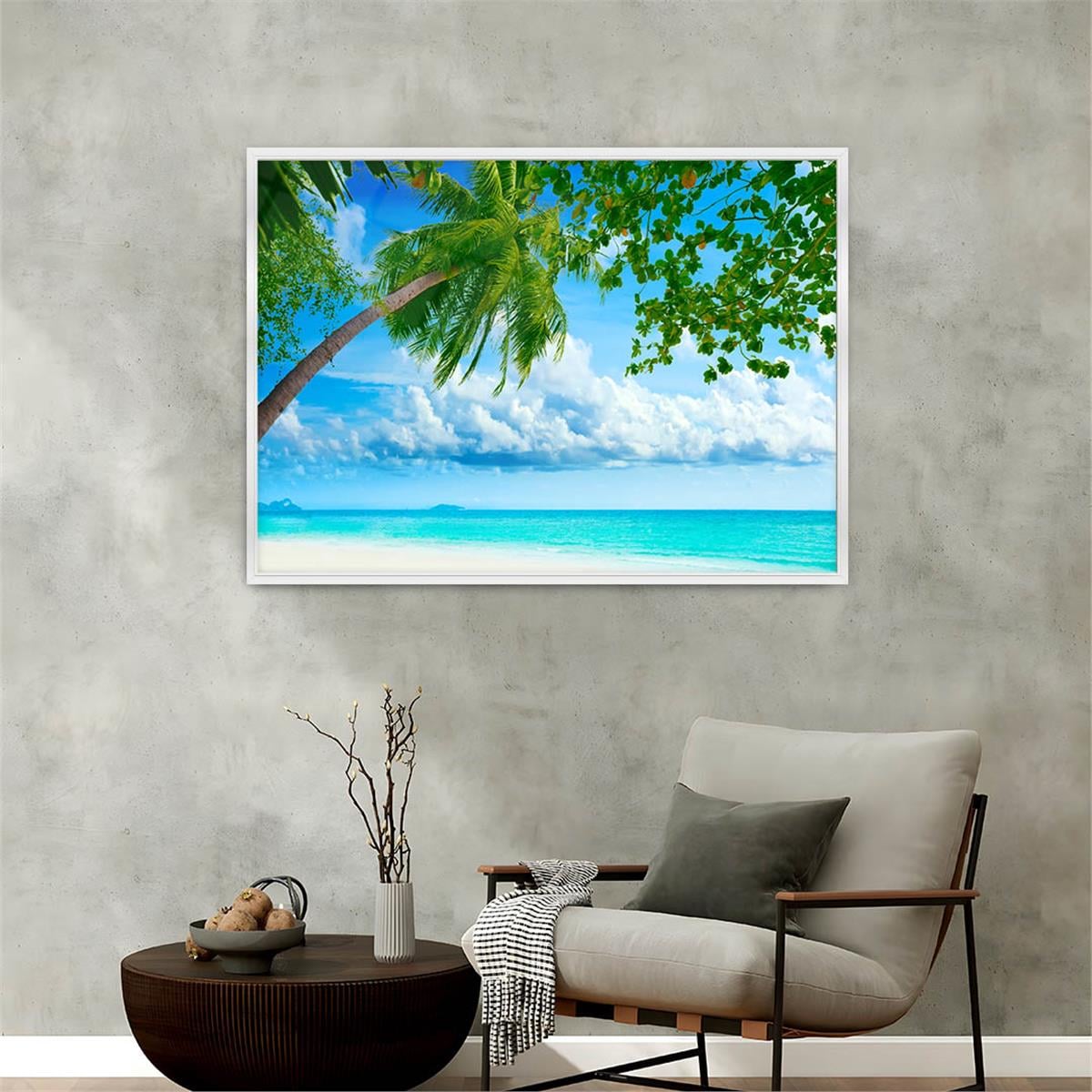 Alüminyum Çerçeveli Doğa Temalı Cam Tablo 134