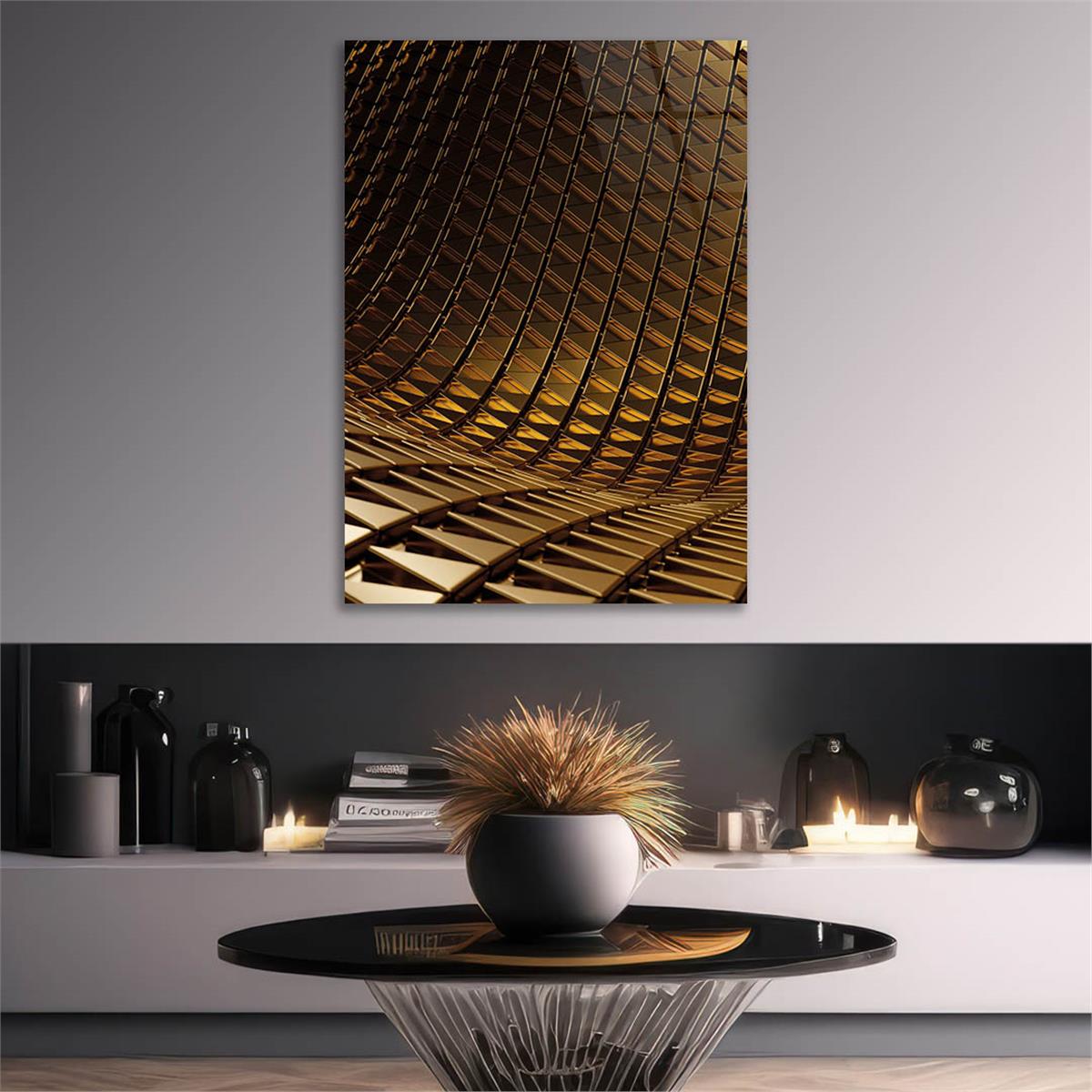 Vertical Tempered Glasss Wall Arts Art-Themed 286