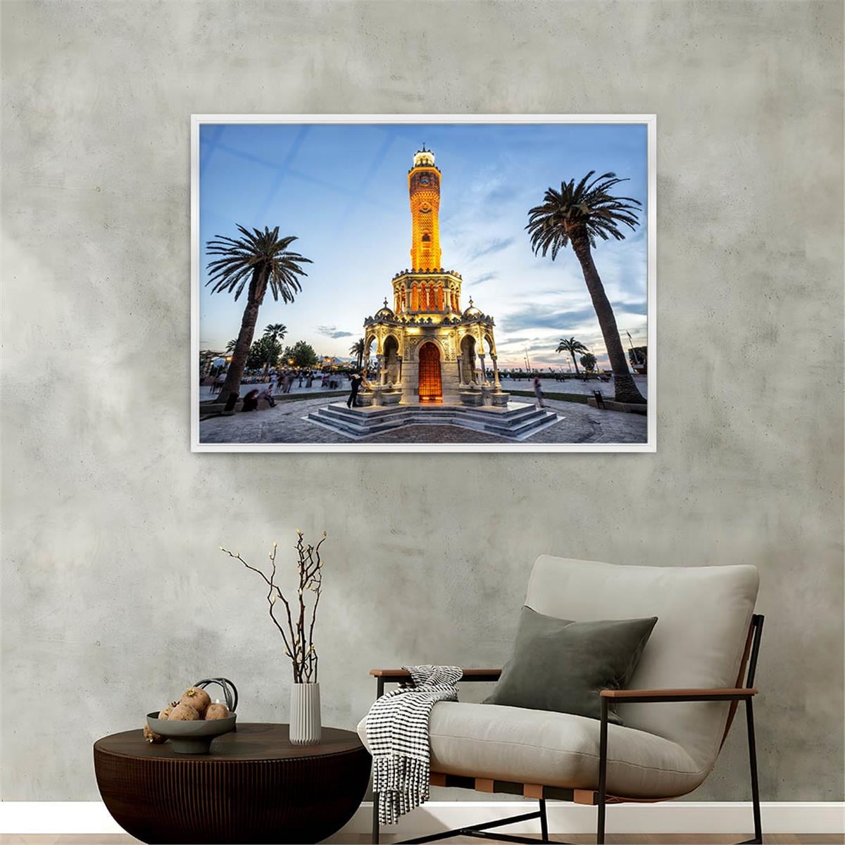 Alüminyum Çerçeveli Doğa Temalı Cam Tablo 110