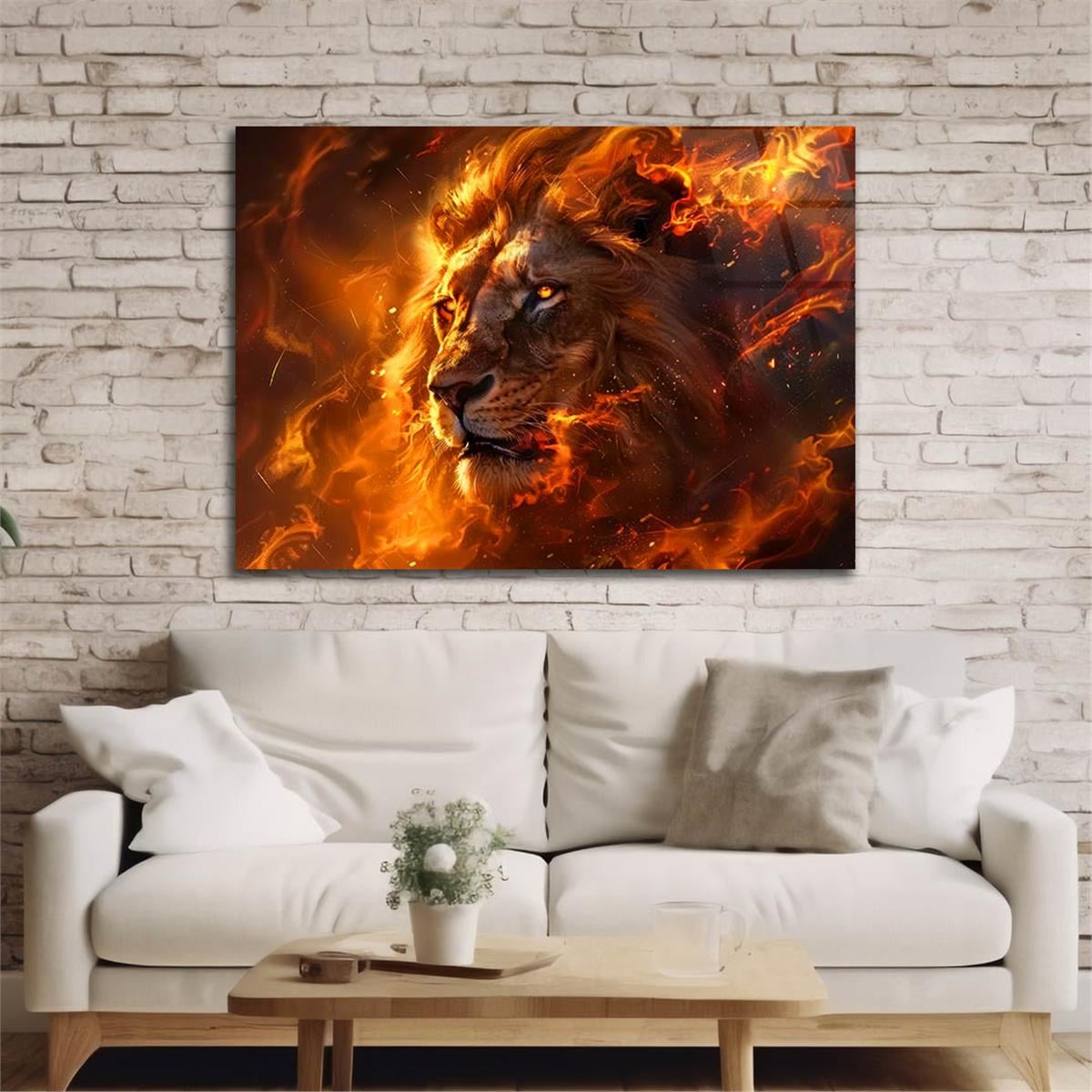 Yatay Doğa Temalı Cam Tablo 453