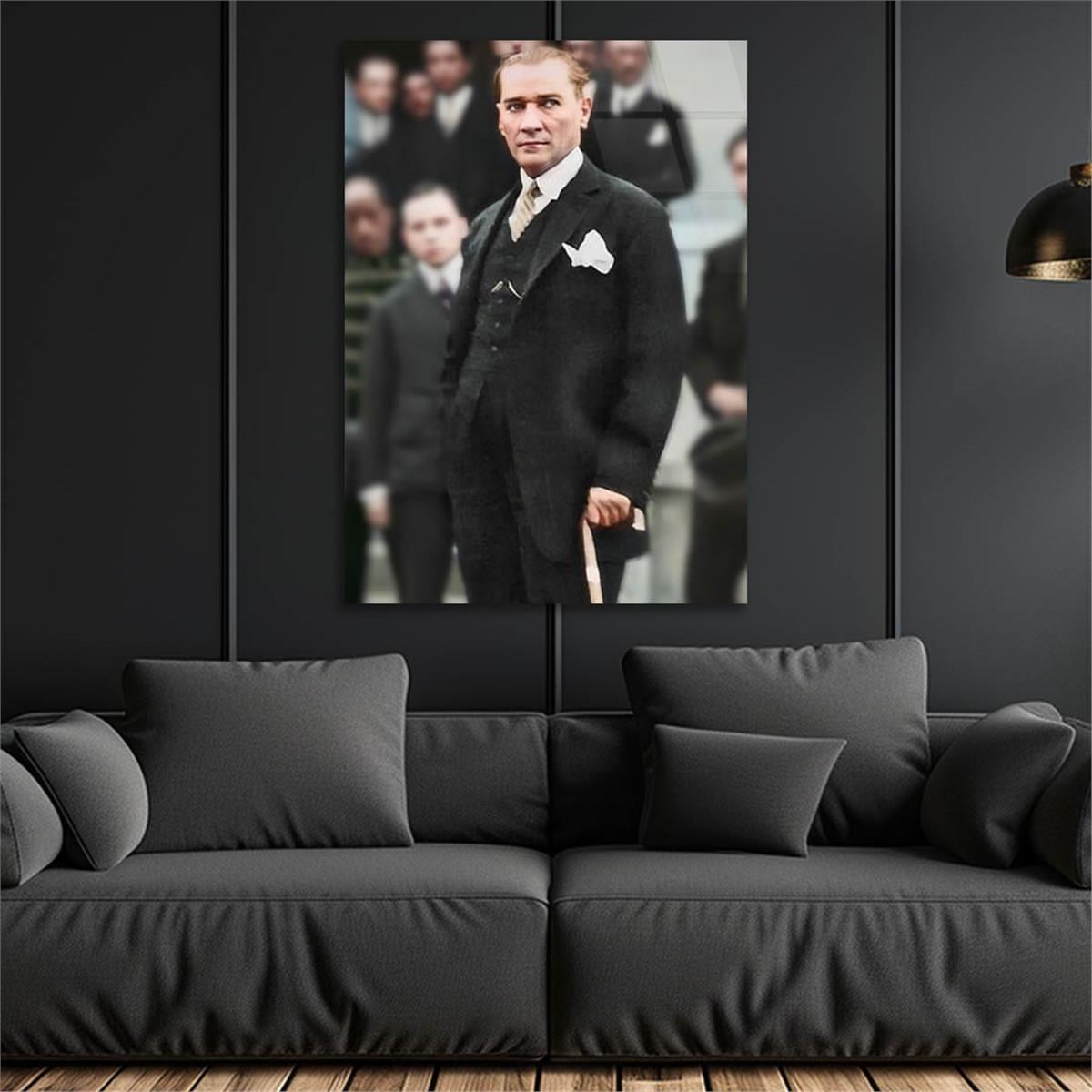 Dikey VatanTemalı Cam Tablo 217