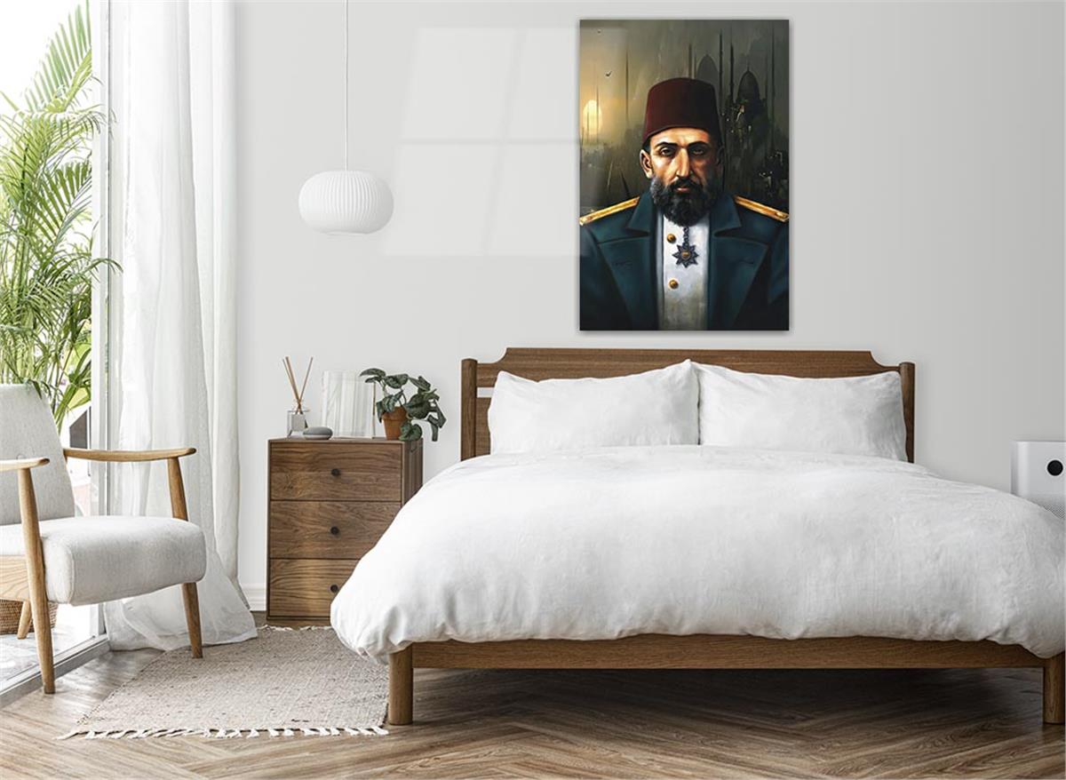 Sultan Abdulhamid Khan Glass Wall Art