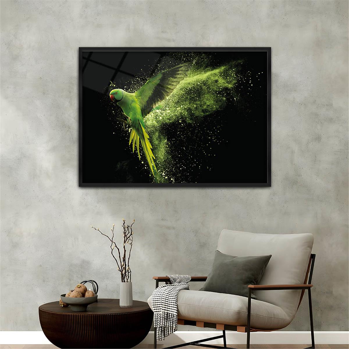 bedrucktes Glas mit Aluminiumrahmen und Natur Themen 