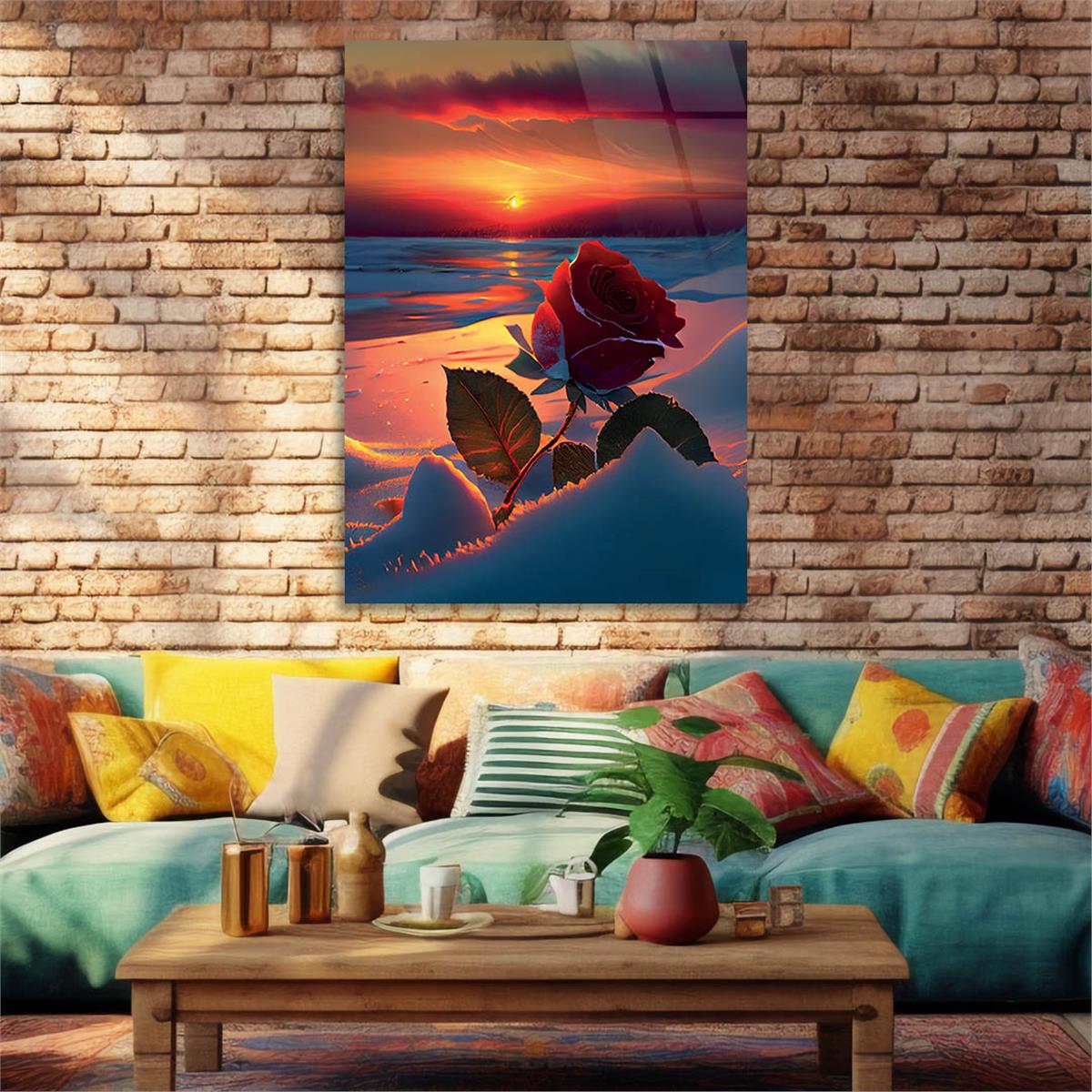 Verticale Gehard Glasschilderij Natuur Thema 221