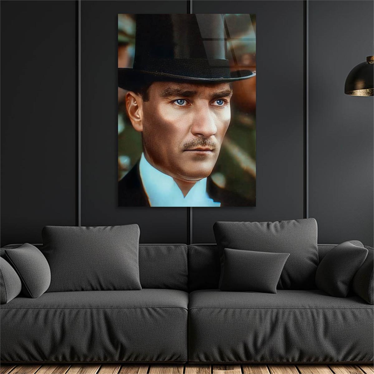 Dikey VatanTemalı Cam Tablo 255