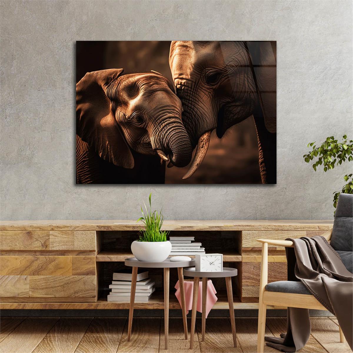 Yatay Doğa Temalı Cam Tablo 558