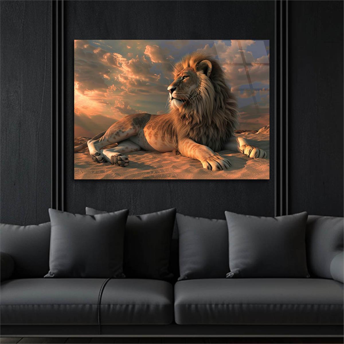 Yatay Doğa Temalı Cam Tablo 477