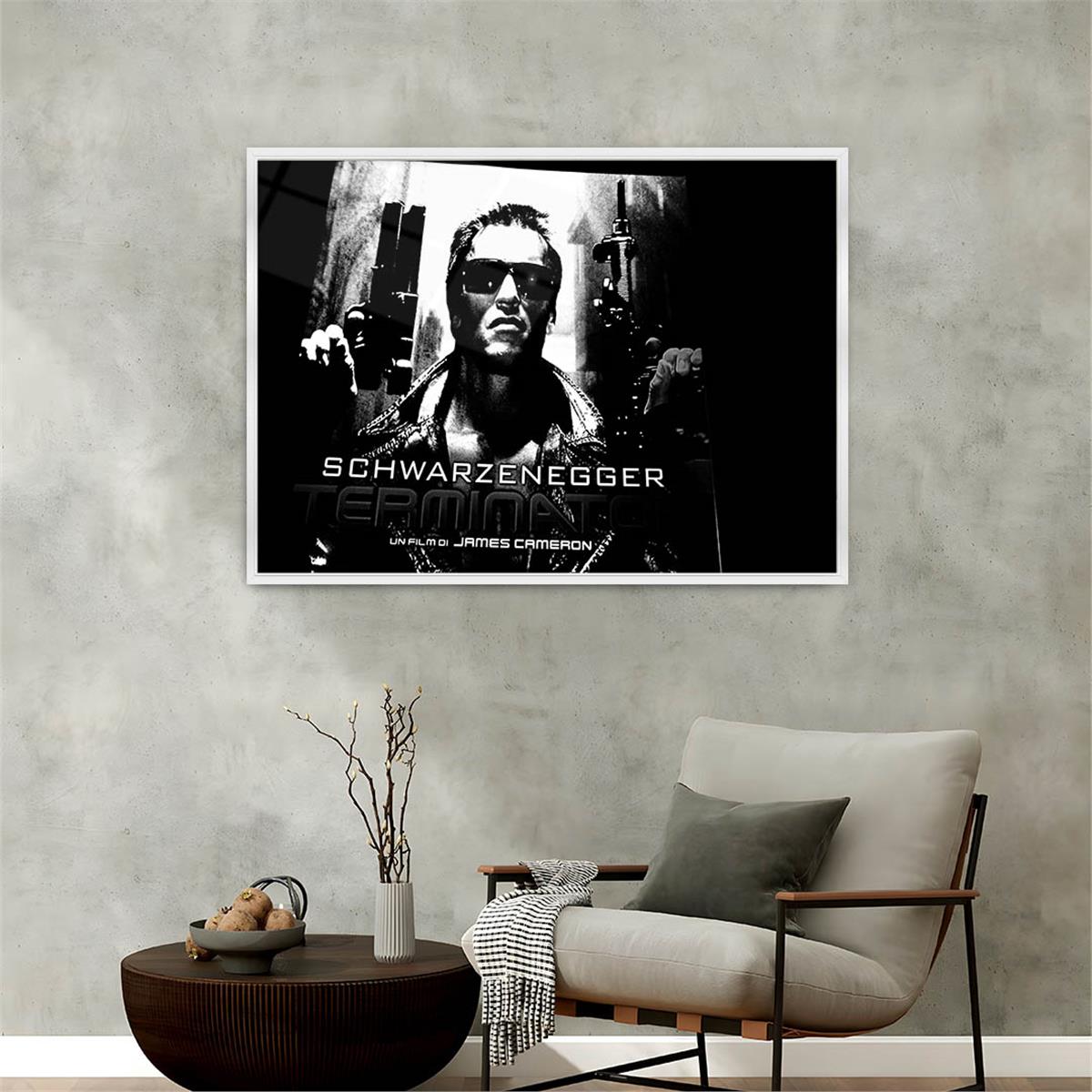 bedrucktes Glas mit Aluminiumrahmen und Kunst Themen 