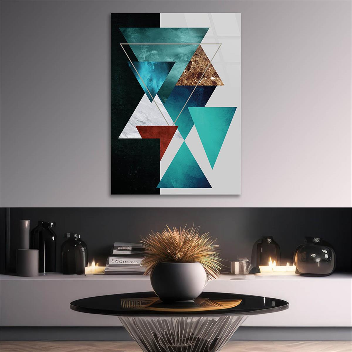 Vertical Tempered Glasss Wall Arts Art-Themed 287