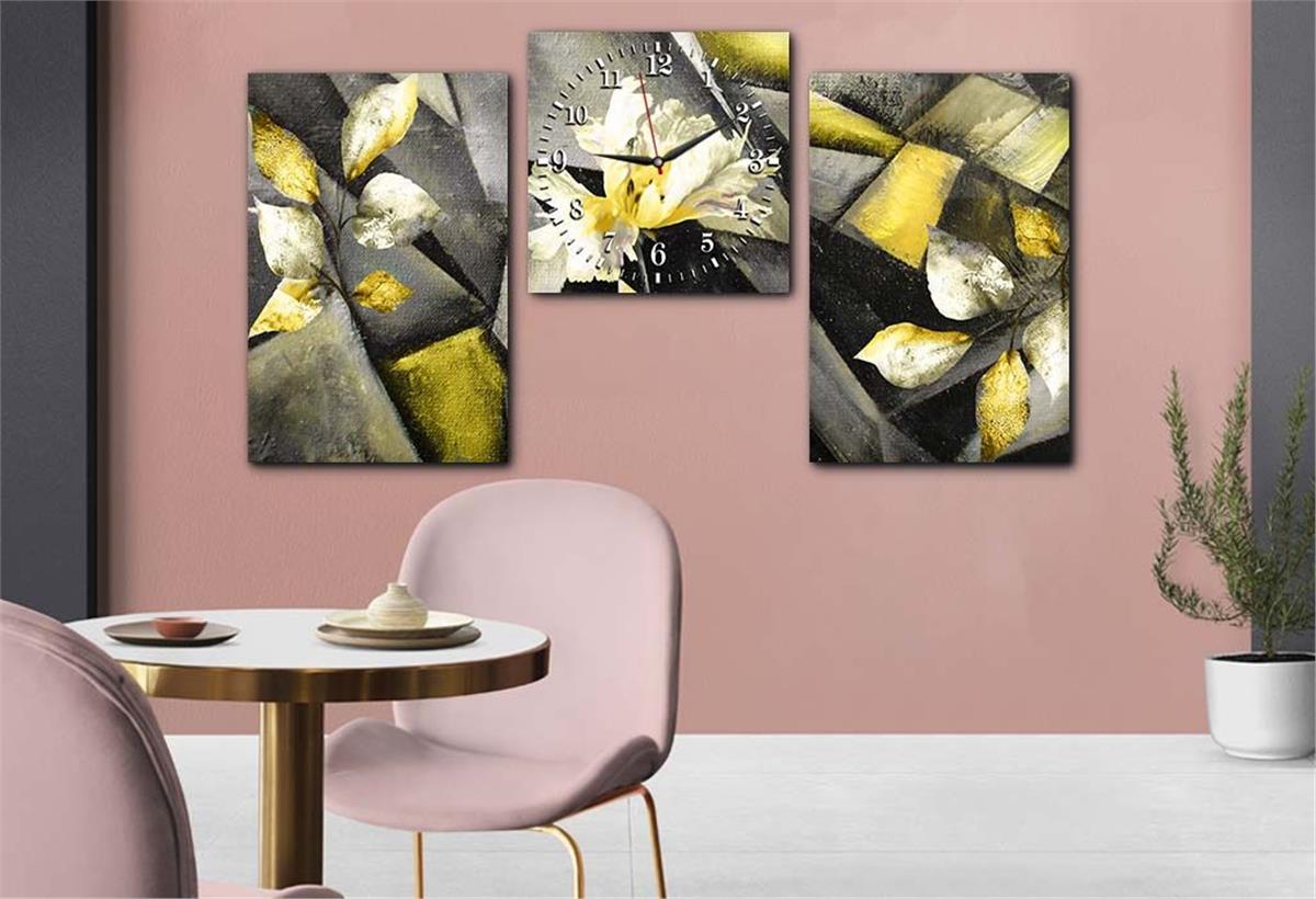 Ensemble de Tableaux et d’orloge 2 pièces sur le thème de l’art