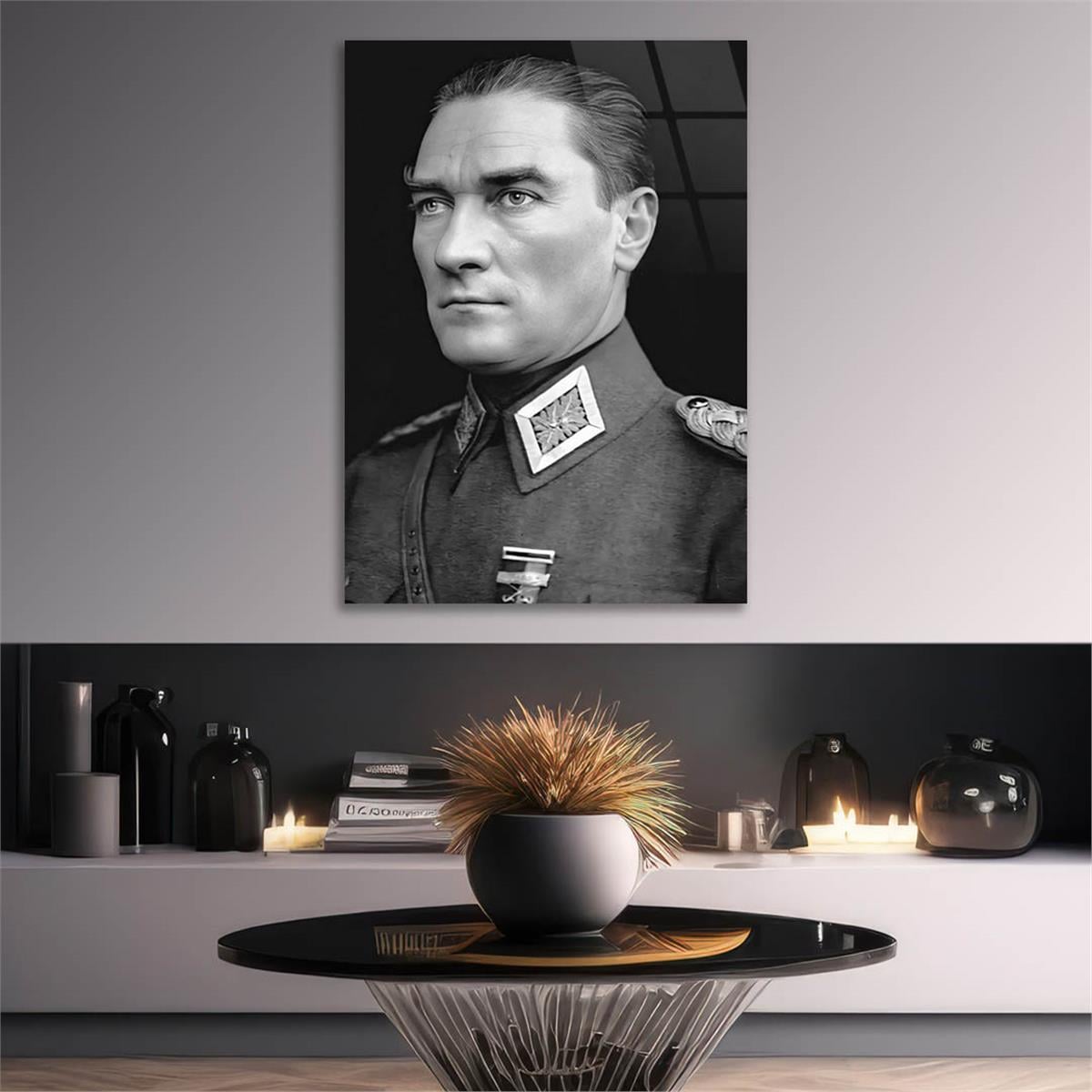 Dikey VatanTemalı Cam Tablo 194